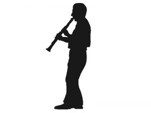 Jazz Silhouette - Clarinet Player - ELEMENT